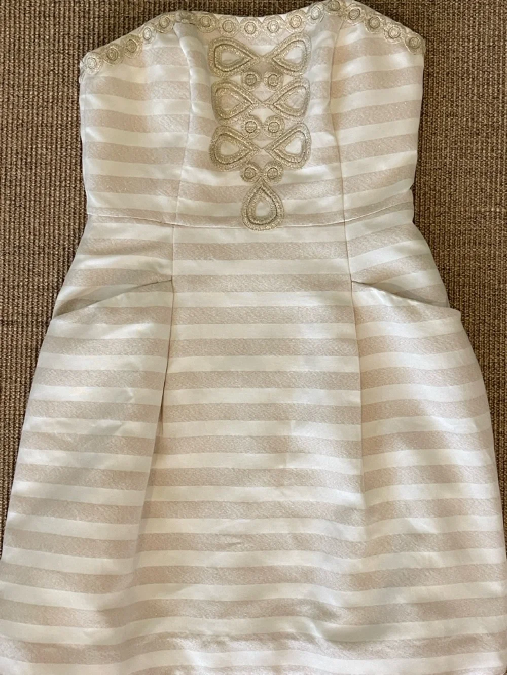Lilly Pulitzer Strapless Embroidered Blossom Dress Size 12 - Picture 7 of 13